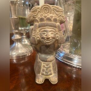 Mexican Figurine Terra Cotta Vase